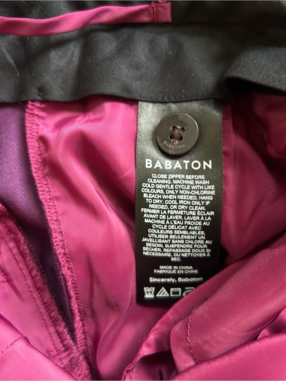 NWOT Babaton Pleated Wide Leg High Waist Pants Deep Purple Effortless look alike - Picture 7 of 10